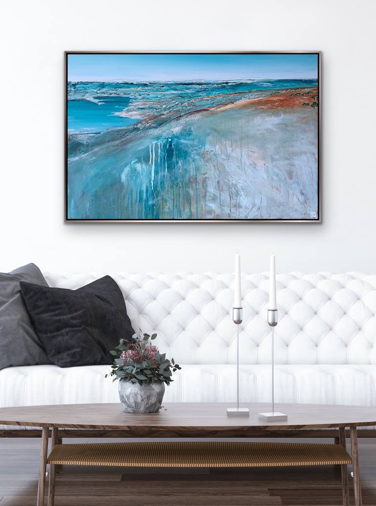 Original Abstract Beach Painting by Tania Chanter