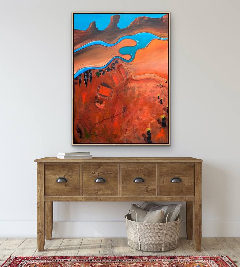 Original Abstract Landscape Painting by Tania Chanter