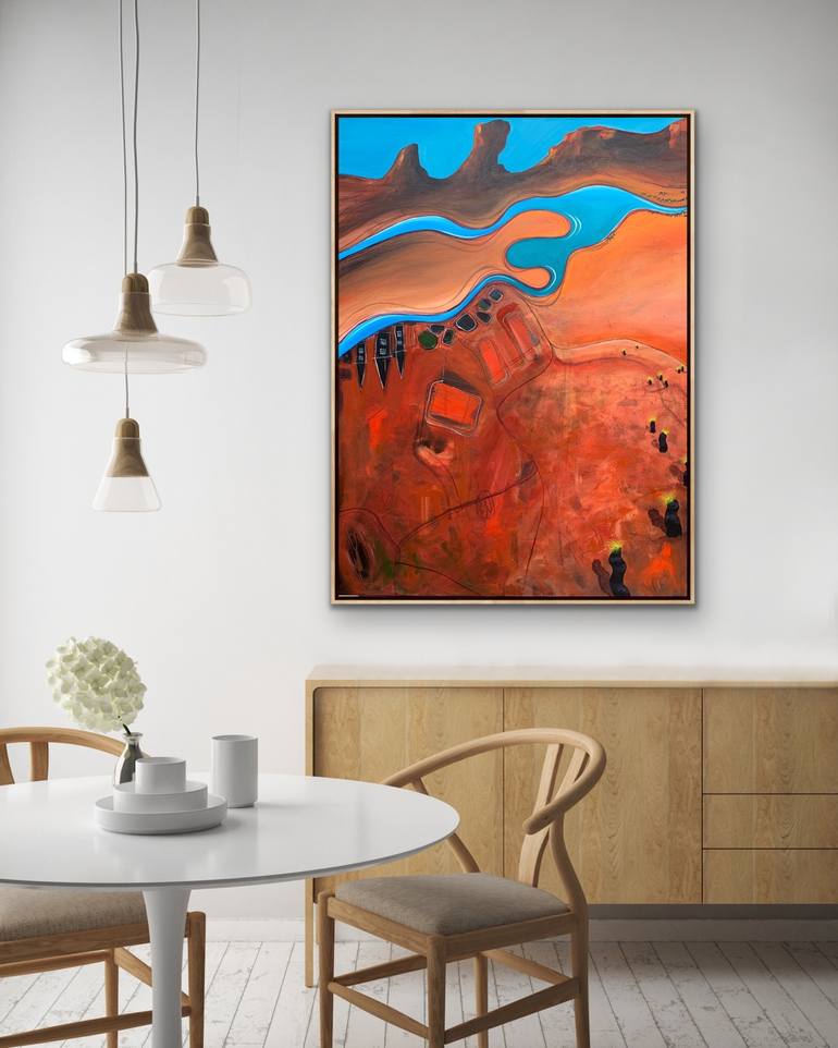 Original Abstract Landscape Painting by Tania Chanter