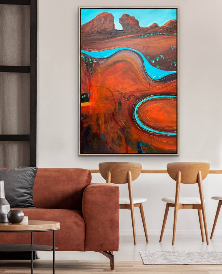 Original Abstract Landscape Painting by Tania Chanter