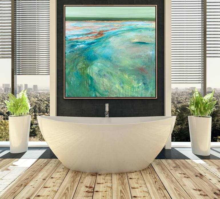 Original Abstract Landscape Painting by Tania Chanter