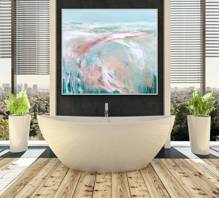 Original Abstract Seascape Painting by Tania Chanter