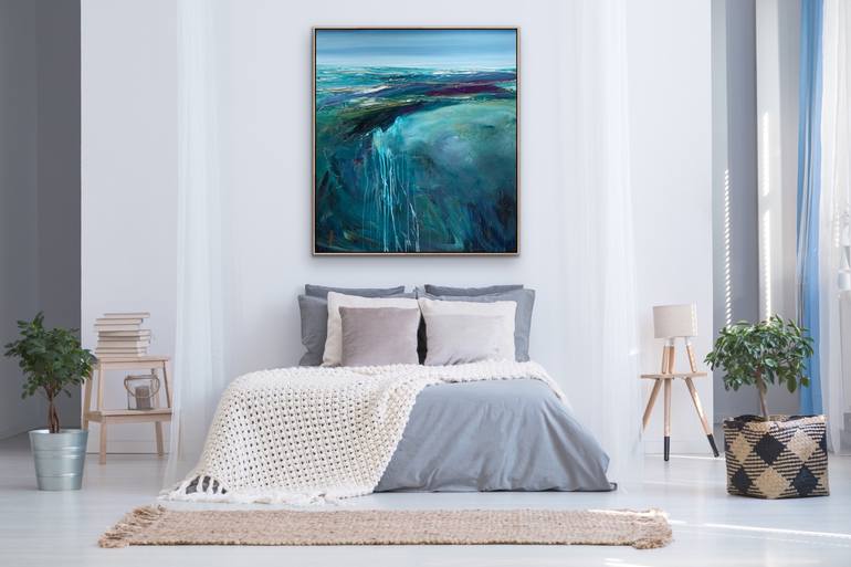 Original Abstract Seascape Painting by Tania Chanter