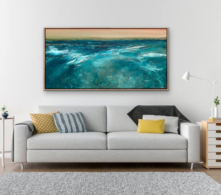 Original Abstract Seascape Painting by Tania Chanter