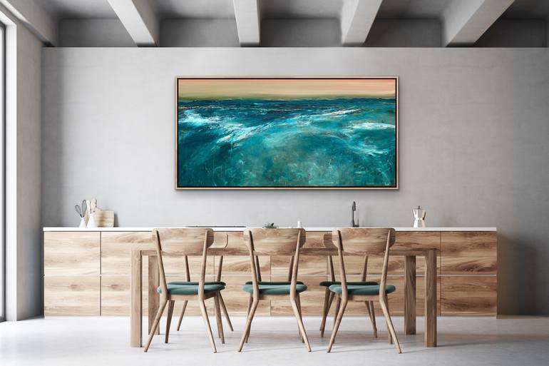 Original Abstract Seascape Painting by Tania Chanter