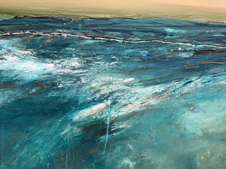 Original Abstract Seascape Painting by Tania Chanter