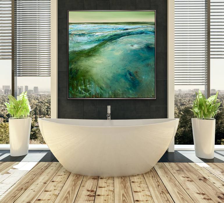 Original Abstract Landscape Painting by Tania Chanter