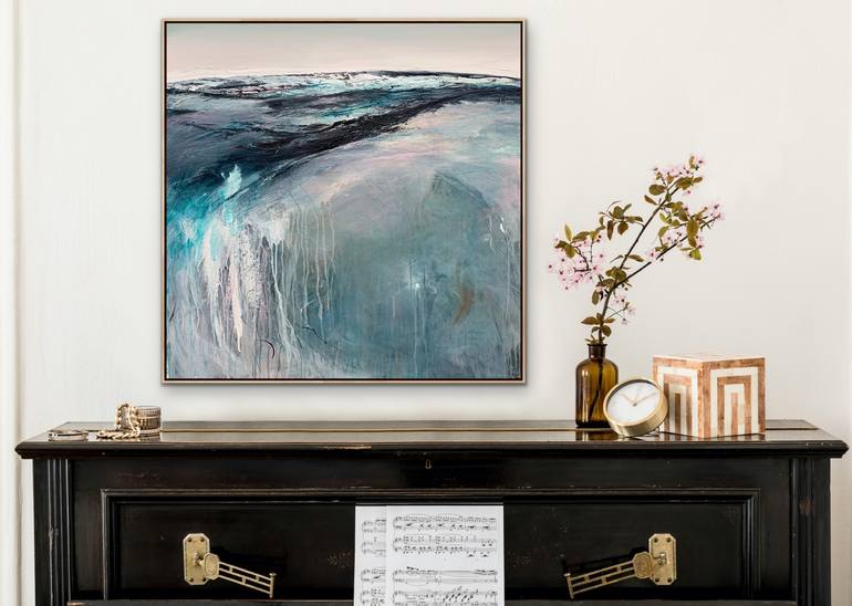 Original Abstract Seascape Painting by Tania Chanter