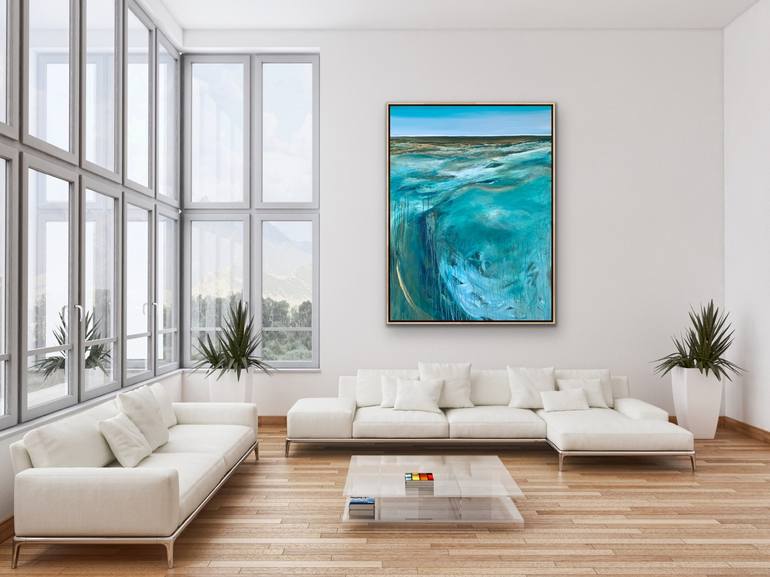 Original Abstract Seascape Painting by Tania Chanter