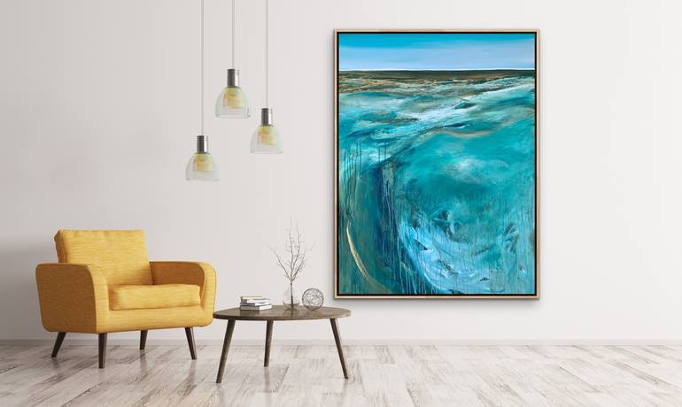 Original Abstract Seascape Painting by Tania Chanter