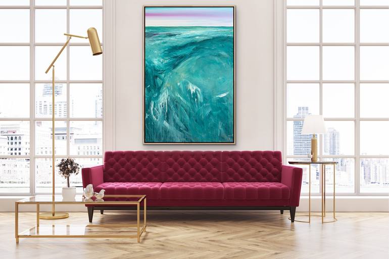 Original Abstract Seascape Painting by Tania Chanter