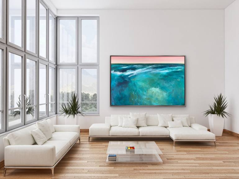 Original Abstract Seascape Painting by Tania Chanter