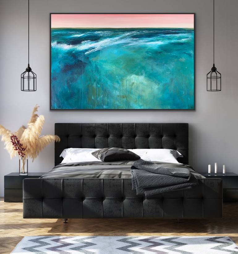 Original Abstract Seascape Painting by Tania Chanter