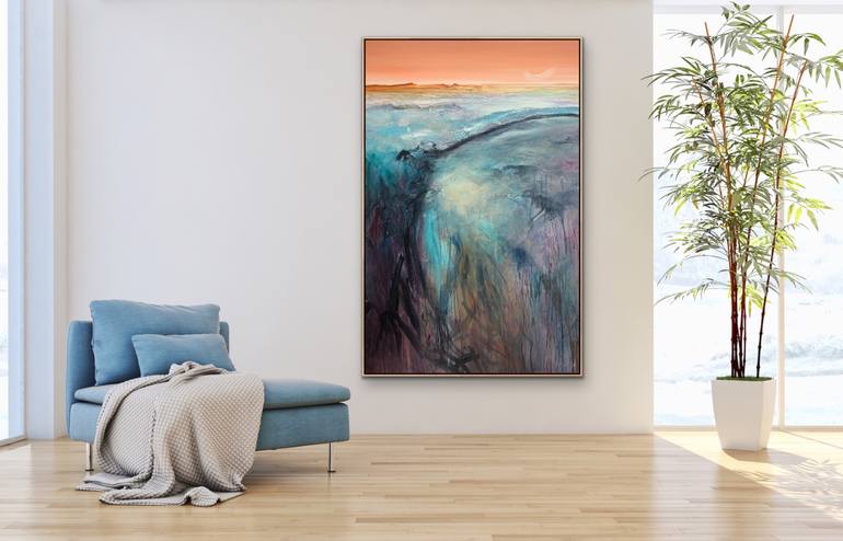 Original Abstract Landscape Painting by Tania Chanter