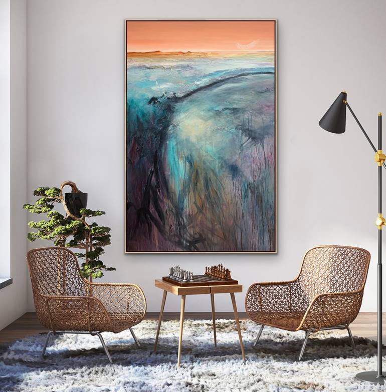 Original Abstract Landscape Painting by Tania Chanter