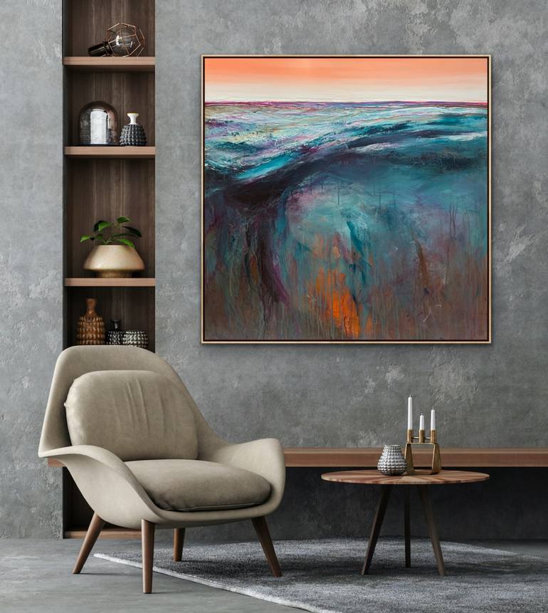 Original Abstract Landscape Painting by Tania Chanter