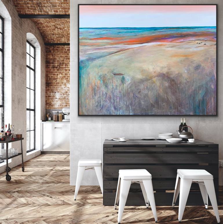 Original Abstract Seascape Painting by Tania Chanter