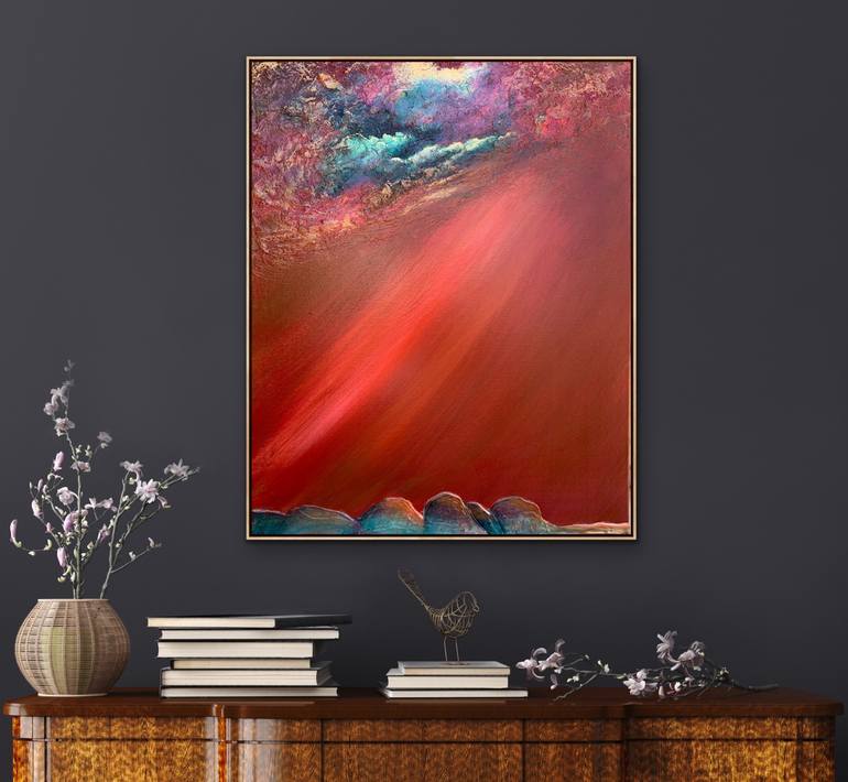 Original Abstract Landscape Painting by Tania Chanter