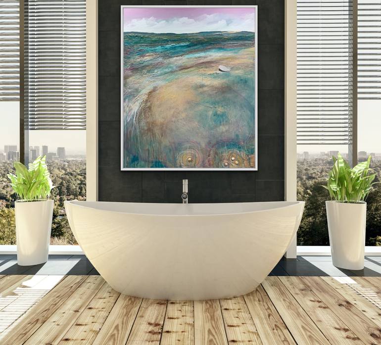 Original Abstract Seascape Painting by Tania Chanter