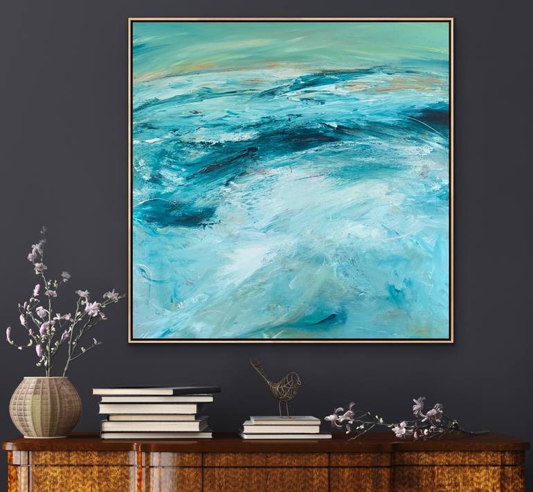 Original Abstract Seascape Painting by Tania Chanter