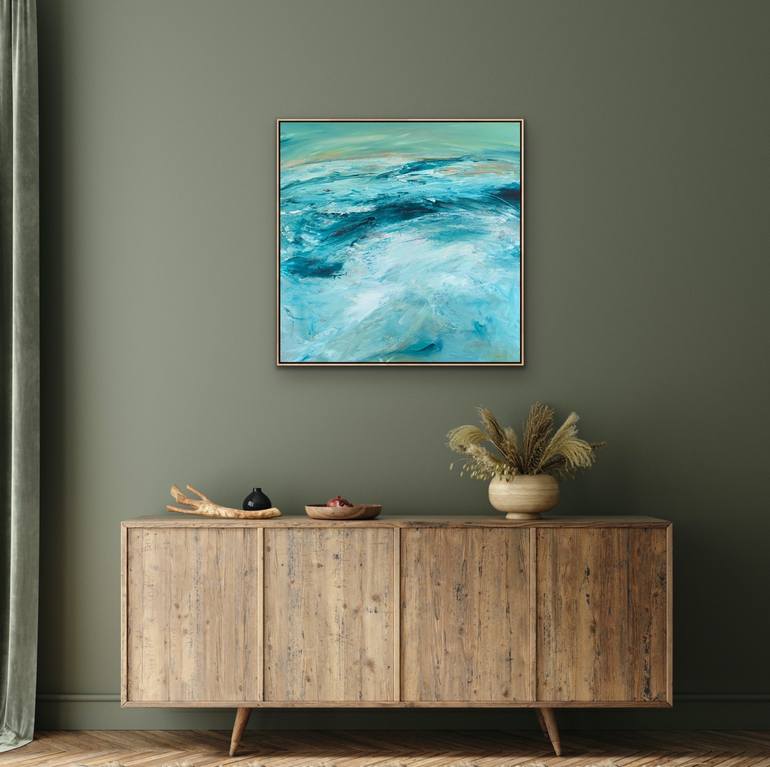 Original Abstract Seascape Painting by Tania Chanter