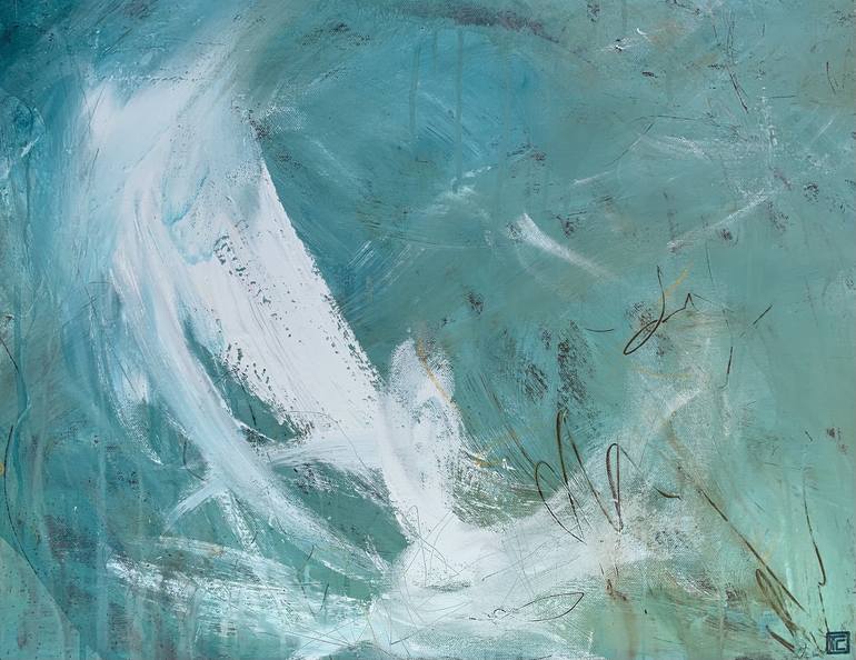 Original Abstract Seascape Painting by Tania Chanter