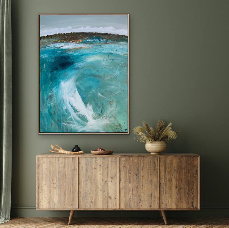 Original Abstract Seascape Painting by Tania Chanter