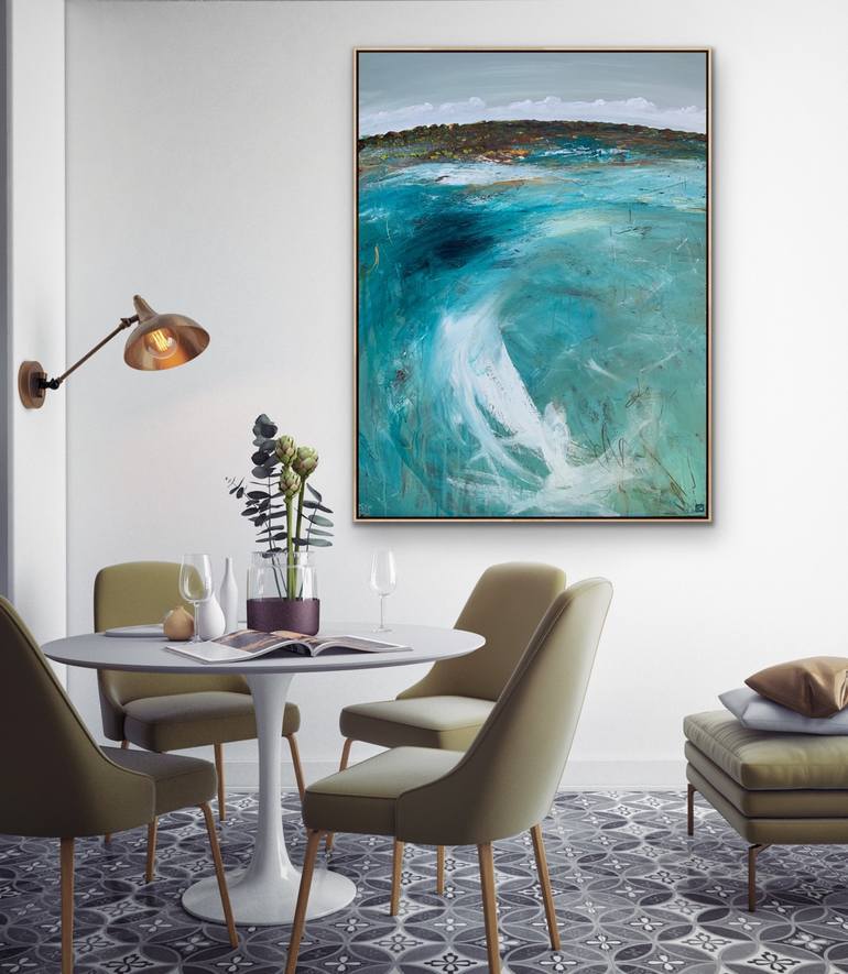 Original Abstract Seascape Painting by Tania Chanter