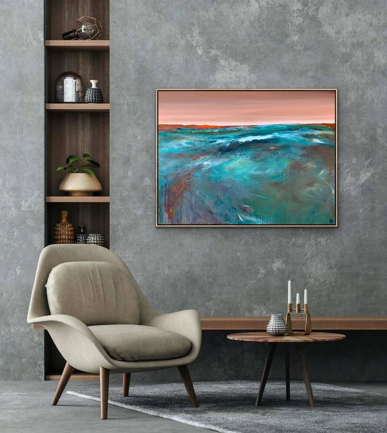 Original Abstract Seascape Painting by Tania Chanter