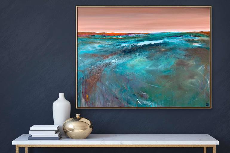 Original Abstract Seascape Painting by Tania Chanter