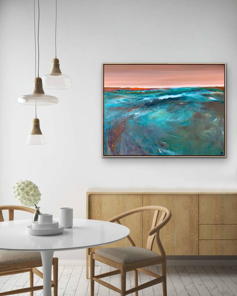 Original Abstract Seascape Painting by Tania Chanter