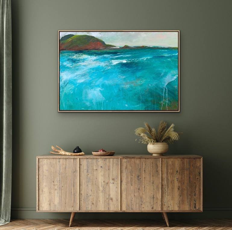 Original Abstract Seascape Painting by Tania Chanter