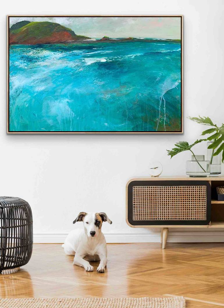 Original Abstract Seascape Painting by Tania Chanter