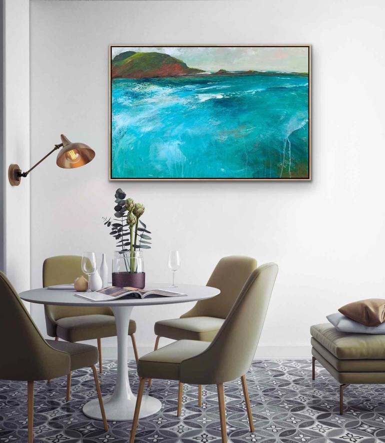 Original Abstract Seascape Painting by Tania Chanter