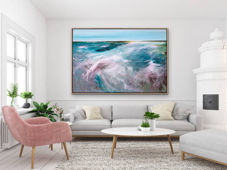 Original Abstract Seascape Painting by Tania Chanter