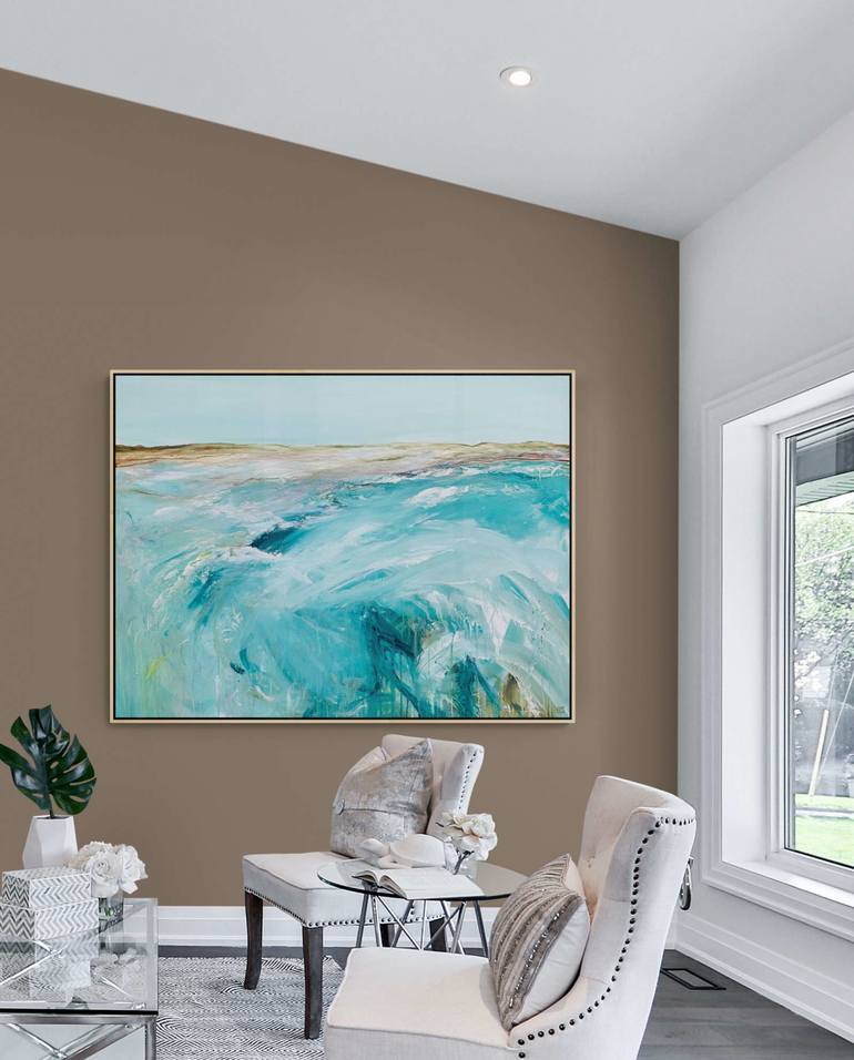 Original Abstract Seascape Painting by Tania Chanter