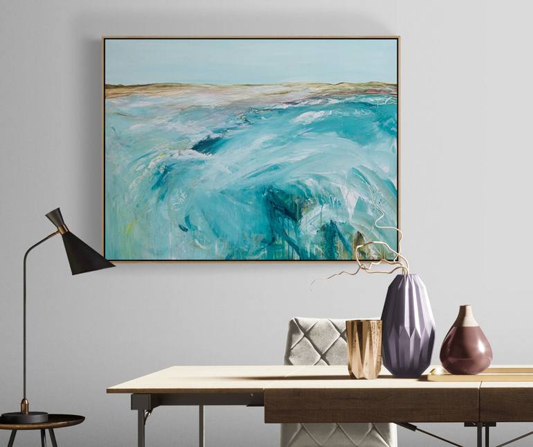 Original Abstract Seascape Painting by Tania Chanter