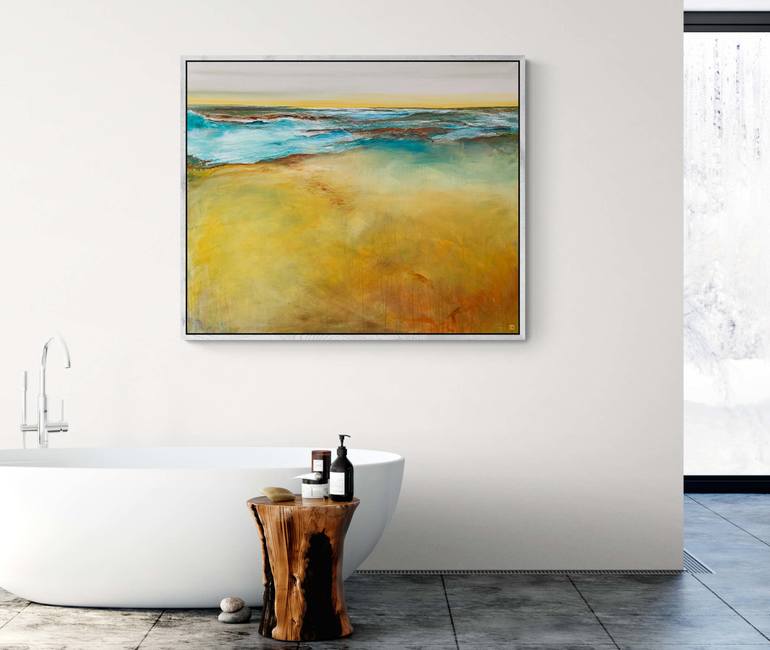 Original Abstract Seascape Painting by Tania Chanter