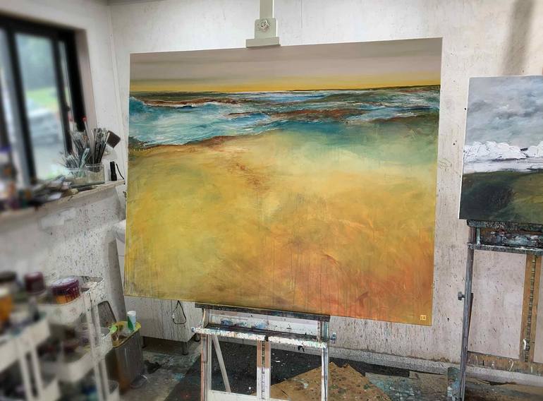 Original Abstract Seascape Painting by Tania Chanter