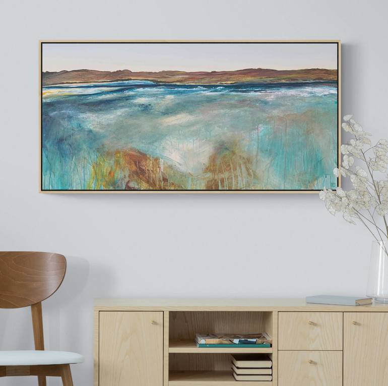 Original Abstract Seascape Painting by Tania Chanter