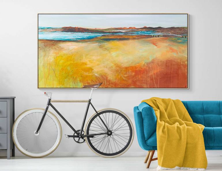 Original Abstract Seascape Painting by Tania Chanter