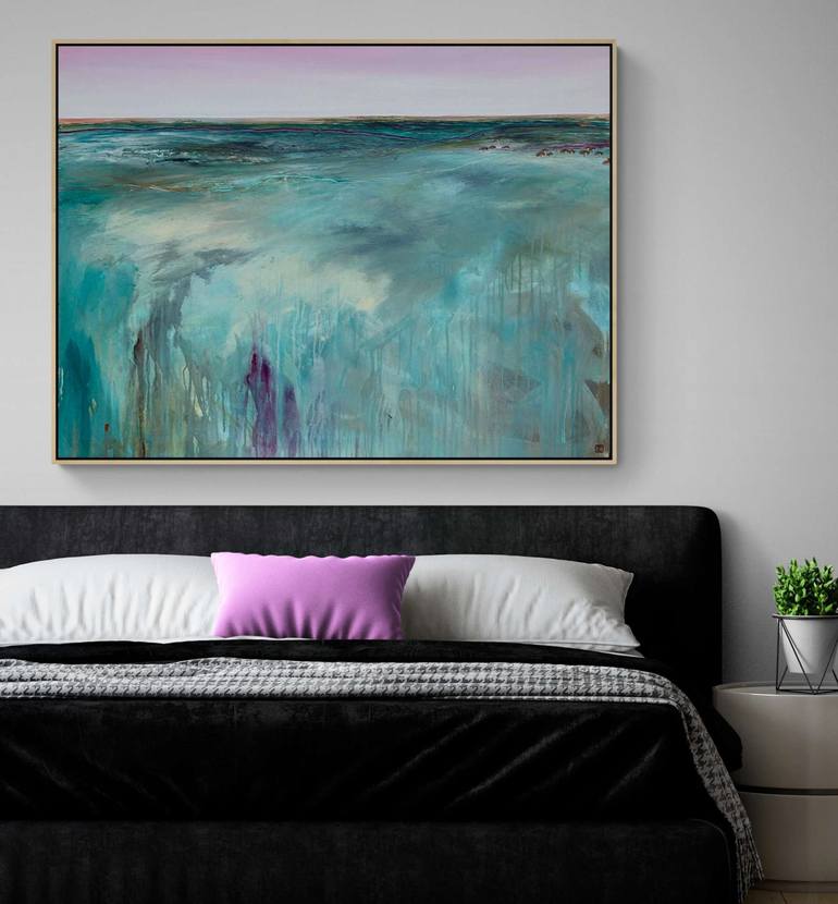 Original Abstract Beach Painting by Tania Chanter