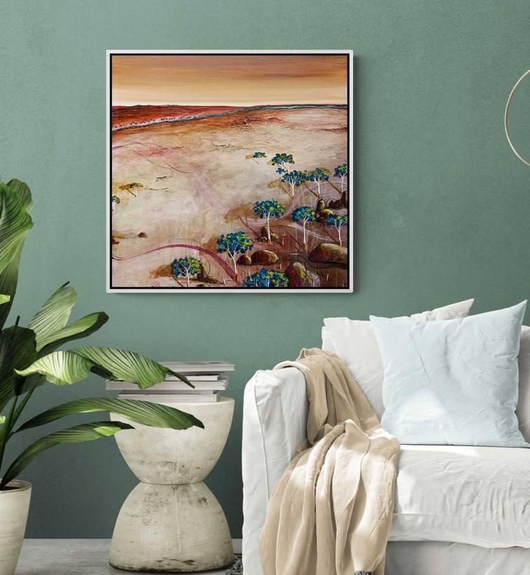 Original Abstract Landscape Painting by Tania Chanter