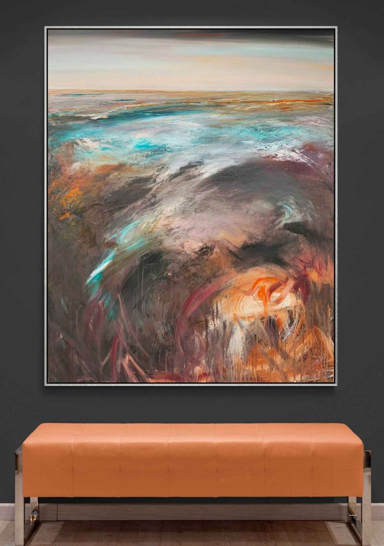 Original Abstract Seascape Painting by Tania Chanter