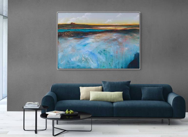 Original Abstract Beach Painting by Tania Chanter