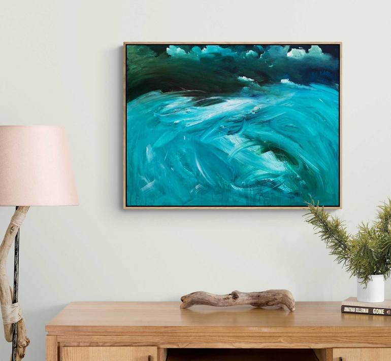 Original Abstract Seascape Painting by Tania Chanter