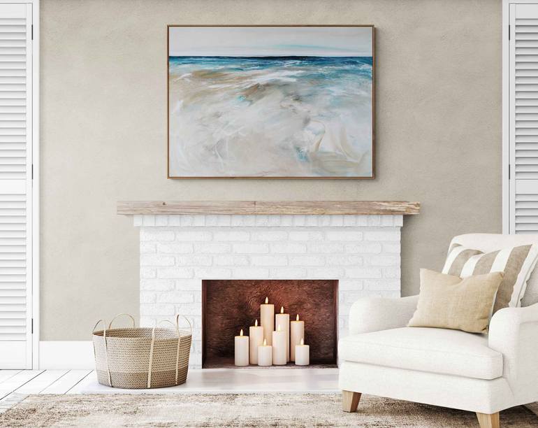 Original Abstract Beach Painting by Tania Chanter