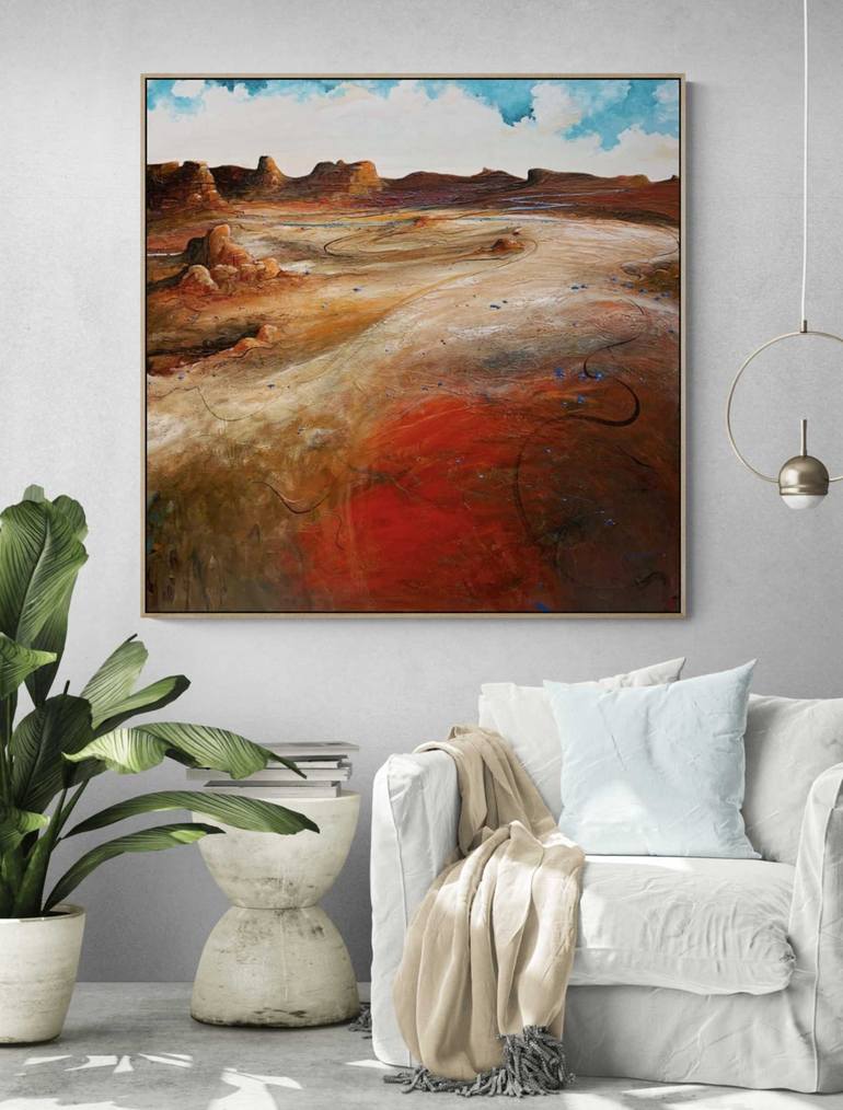 Original Abstract Landscape Painting by Tania Chanter