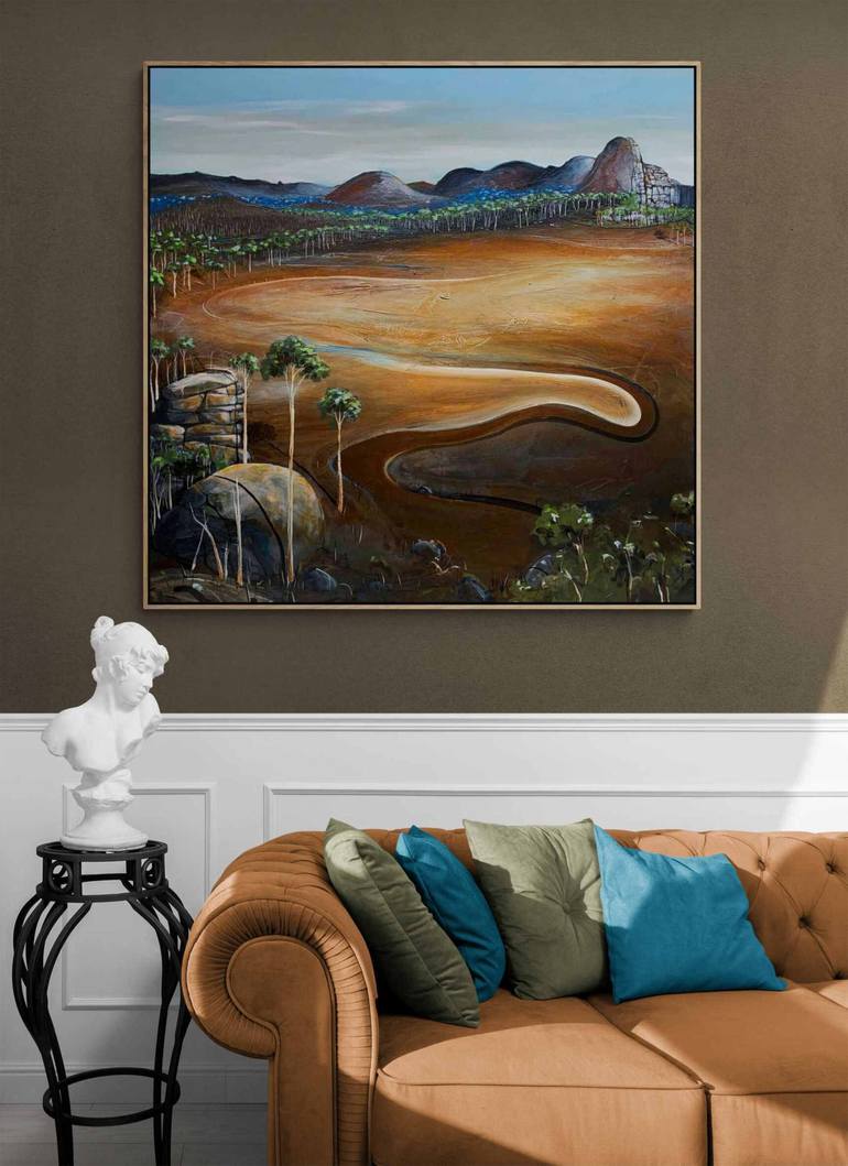 Original Abstract Landscape Painting by Tania Chanter