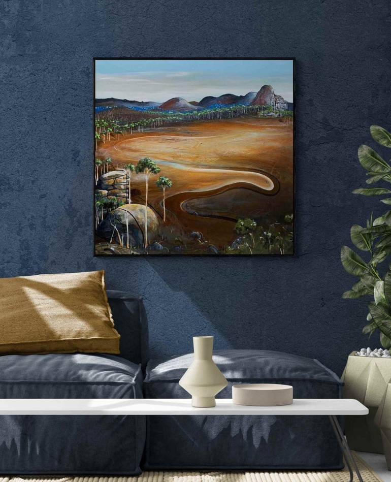 Original Abstract Landscape Painting by Tania Chanter